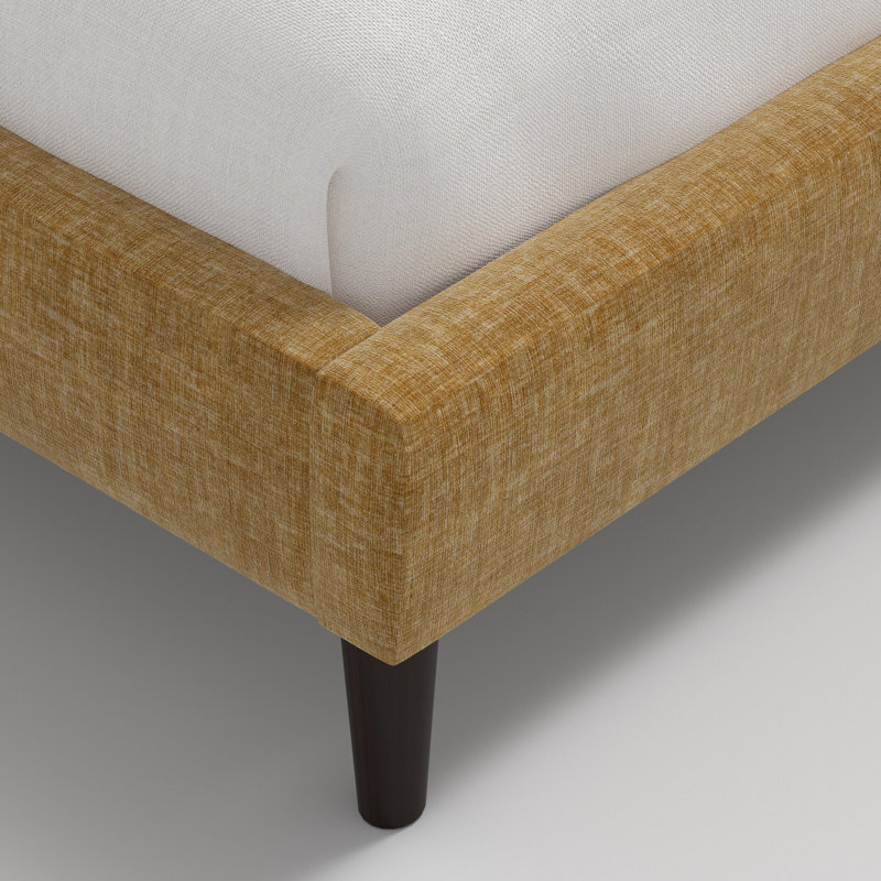 Lit plateforme Heylen Wave, Doré, Simple