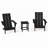 Godin All-Weather HDPE Adirondack Chair with Table-701918496