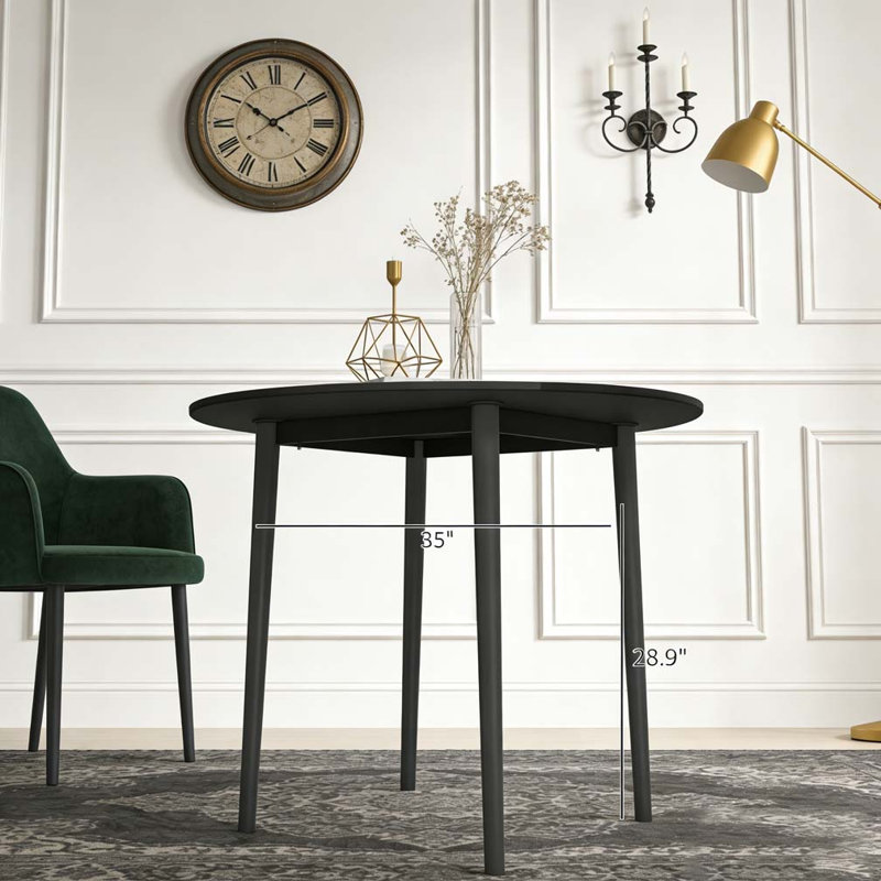 Round Drop Kitchen Table,Folding Dining Table,