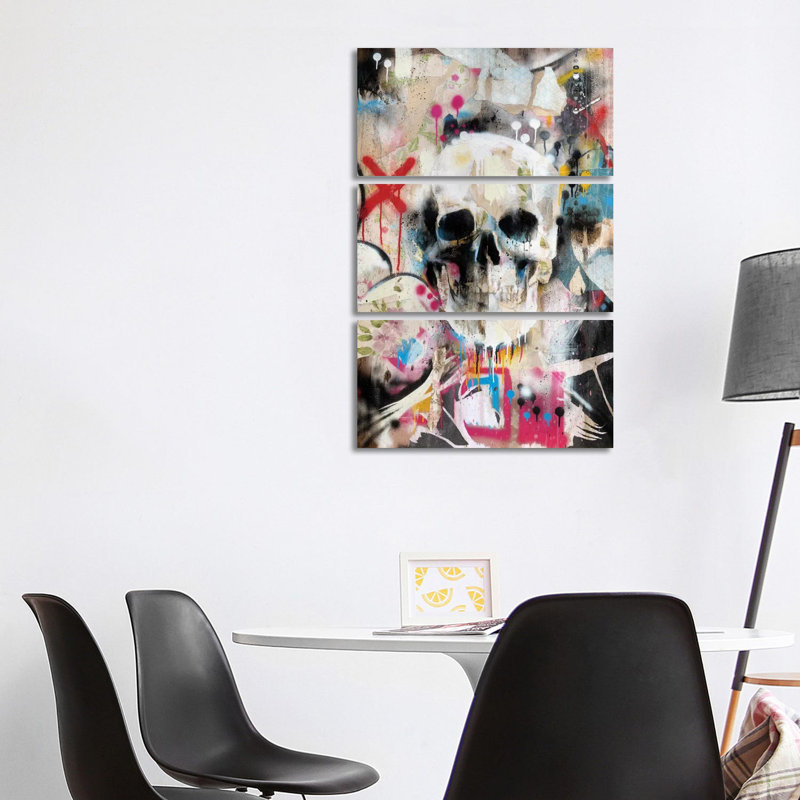 Skull by Famous When Dead - No Frame Gallery-Wrapped Canvas Giclée on Canvas, 152.4cm H x 101.6cm W x 3.81cm D