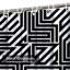 Rideau de douche abstrait blanc sans couture avec 12 crochets Abstract Board-379061809
