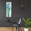  «Fresh Blue Flowers 1» par Silvia Vassileva, art mural en verre acrylique, 16 po x 48 po-1218759132