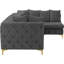 Canapé modulaire réversible en velours 108 po-82749473