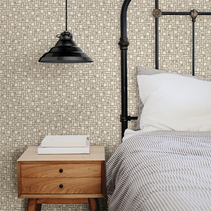 Rouleau de papier peint L 33 pi x l 20,5 po Angelise, Taupe