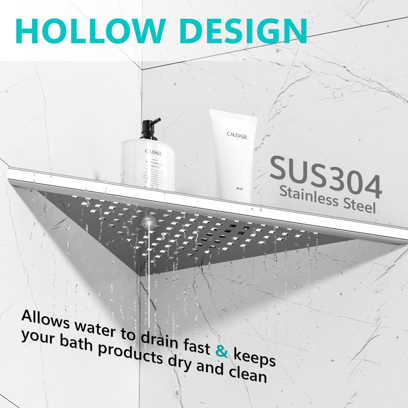 Stainless Steel Shower Caddy, Silver