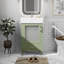 Meuble-lavabo de 20 po avec lavabo en céramique, rangement spacieux, idéal pour les petites salles de bain-477177048