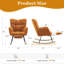 Chaise berçante en tissu Teddy-207878354