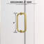 Cabine de douche d'angle à charnières murales sans cadre Nirvana, 89 cm L x 89 cm P x 203 cm H, verre clair facile à nettoyer de 10 mm d'épaisseur, finition or brossé-135874914-136404245