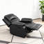 Fauteuil de chasse manuel moderne en cuir végétalien de 35 po de largeur avec accoudoirs et dossier confortables (ensemble de 2)-227468739