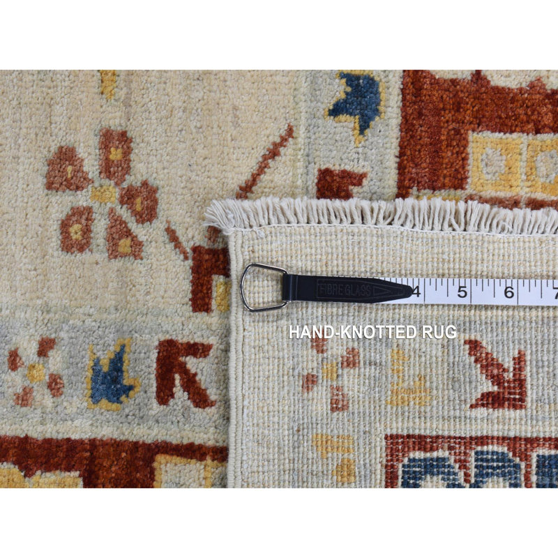 Tenacia One-of-a-Kind 7'9" X 9'9" New Age Wool Area Rug Ivory