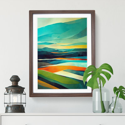 Meadow Landscape in Abstract No.4 - Wall Art