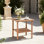  Concettino Rattan and Manufactured Wood Square Side Table with Lower Shelf