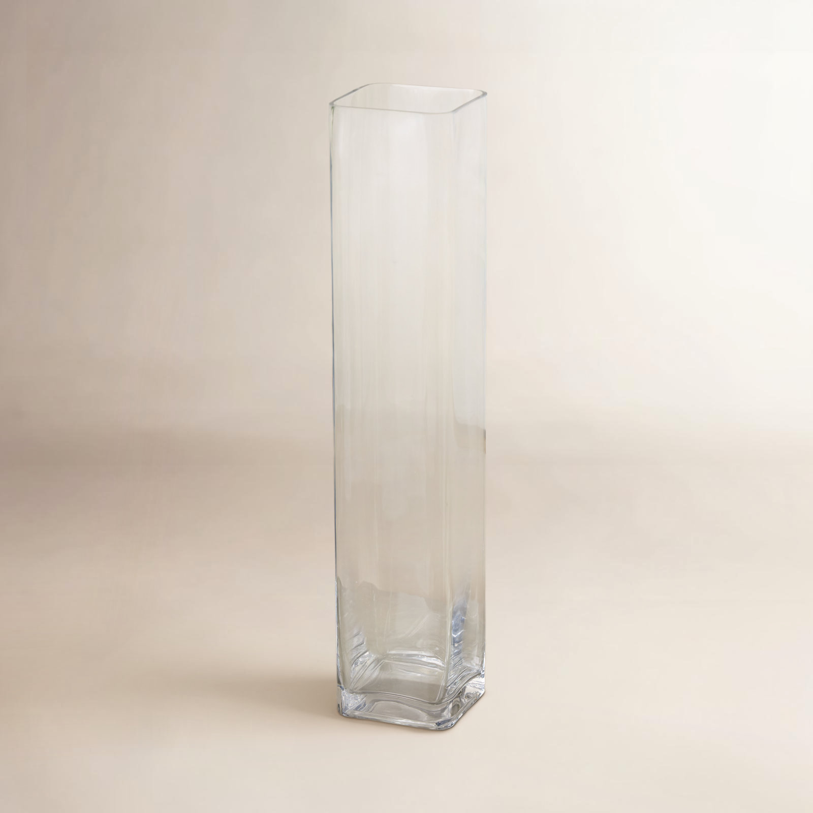Glass Table Vase, 19.9" H x 4.2" W x 4.2" D