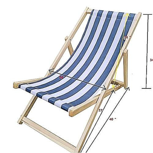 Chaise longue pliante Populus