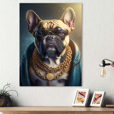 «Frenchie Gangster in NYC IV», impression sur toile