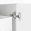 Meuble-lavabo 30 po avec lavabo, armoire de salle de bain multifonctionnelle avec portes et tiroirs, structure solide et panneau de fibres à densité moyenne