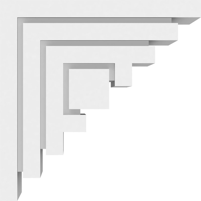 Support standard en PVC de qualité architecturale Landon, H 10 po x l 5 po x p 10 po