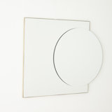 Mila Stainless Steel Beveled Wall Mirror