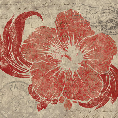 Hibiscus - Wrapped Canvas Painting