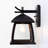 Black 11.02" H Aluminum Outdoor Wall Light