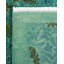 Tapis unique bleu / vert / brun de 6 pi 2 po x 9 pi Overdyed