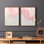 «Blush Abstract I», reproduction encadrée de qualité supérieure - prête à être accrochée - aucun clou requis - aucun clou requis