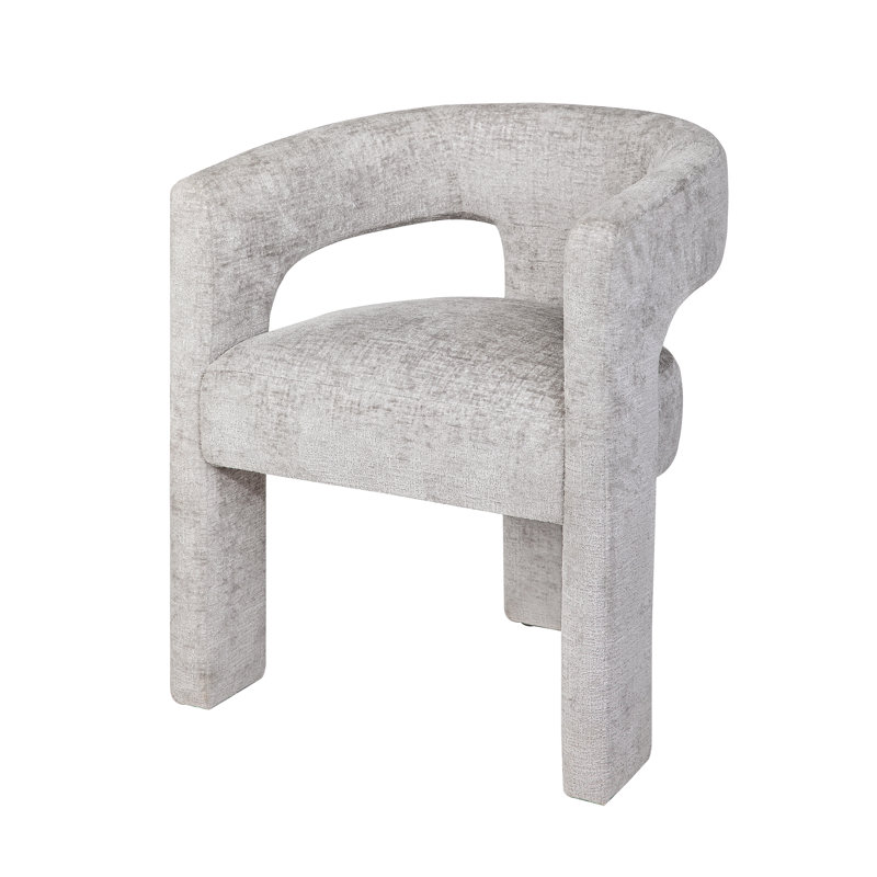 Chaise rembourrée Darlington, Microsuède gris Gwen