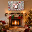 Ensemble de 3 impressions sur toile en forme de flocons de neige-624860543