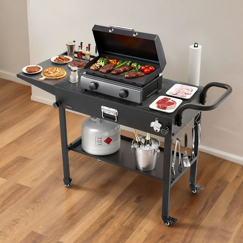 Outdoor Grill Cart, 98cm H x 128cm W x 59cm D