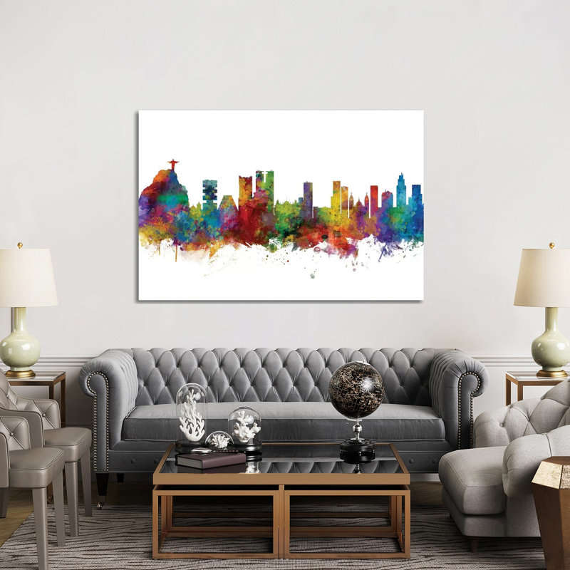 Rio De Janeiro, Brazil Skyline by Michael Tompsett - Wrapped Canvas Gallery-Wrapped Canvas Giclée, 152.5 cm H x 101.5 cm W