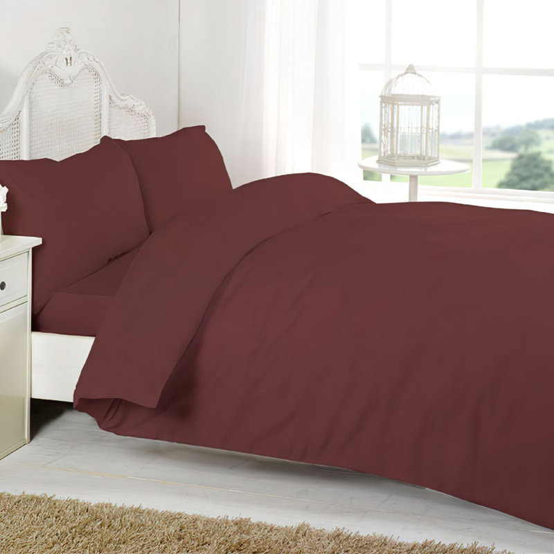 Bruce-Lee 100% Cotton Flat Sheet, Chocolate, Single (3')
