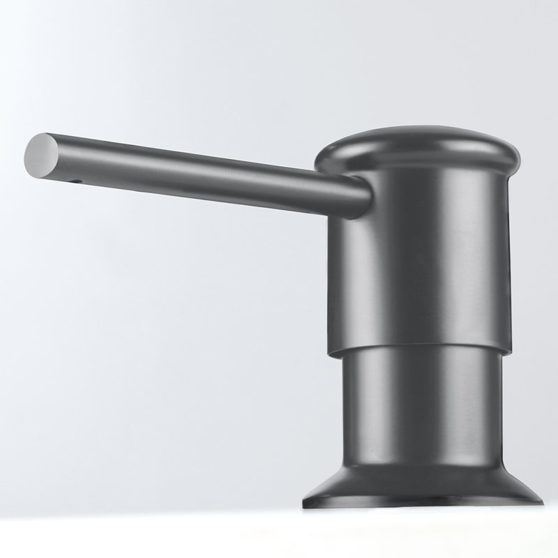 Sink mount Soap Dispenser with Straight Nozzle, Stainless Steel