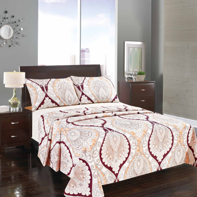 Mandala Microfiber Paisley Sheet Set