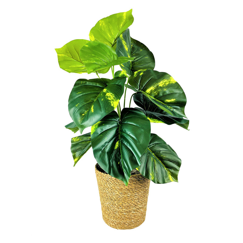 Plante artificielle en panier 30 po