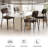 Stylishly Upholstered Tufted Faux Leather Dining Chair: Comfort Meets Elegance-693852833