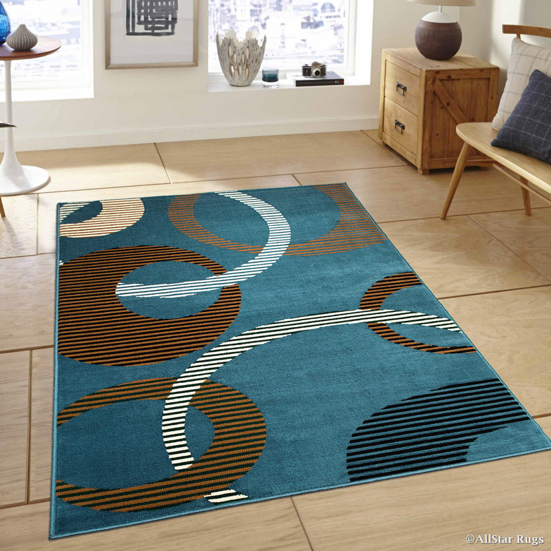 Geometric Indoor Rug, 5'2" x 7'1"