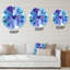 Bleu et violet Cloudscape - horloge murale moderne-59914499