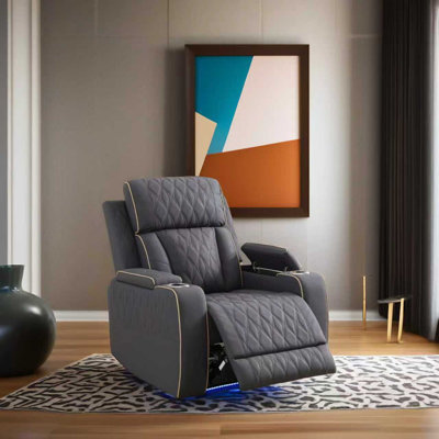 Chair Beige Breathing Leather Living Room Sofa Set by Latitude Run