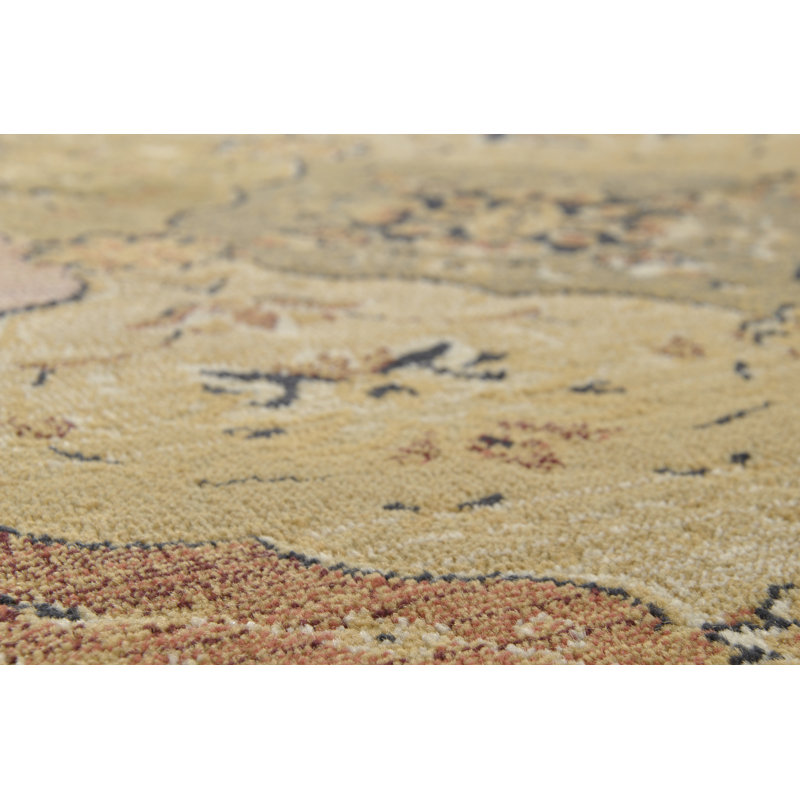 Gabiro Machine Woven Beige Indoor Rug, Square 160cm