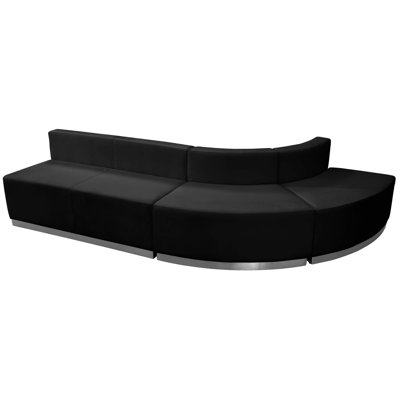Configuration de réception modulaire 3 pièces Hercules Alon LeatherSoft avec dossier et siège tendus