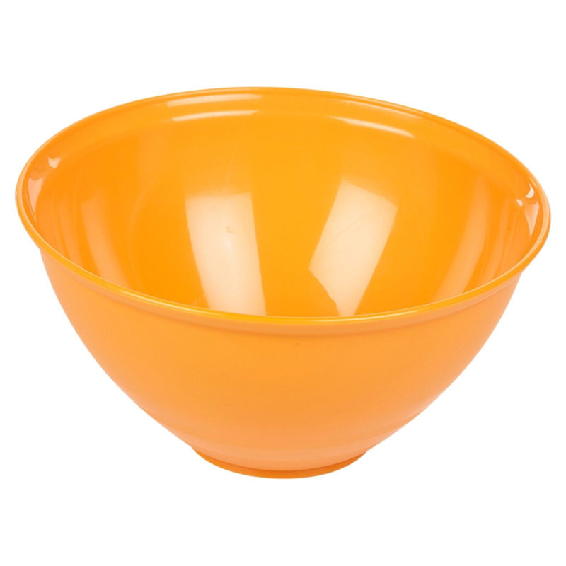Plastic Colourful Kitchen Mixing Salad Bowl, Orange