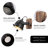Industrial Black Wood Vintage Plug In Wall Lamp Gu10 Bulb-Antique Retro Glass Shade Metal Spotlight