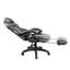 Fauteuil de direction entièrement inclinable avec repose-pieds Gaming