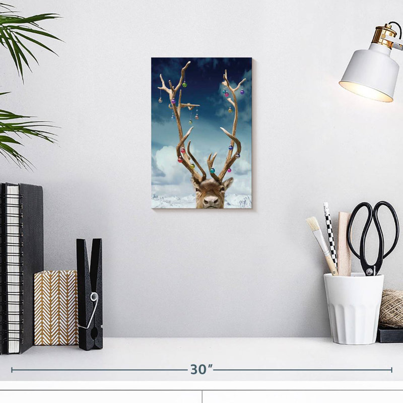 Brampt Reindeer Ready For Christmas, 12" H x 8" W