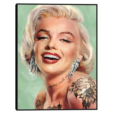 Tattooed Marilyn by Studio Arts Canvas Art Print