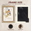 Ensemble de 4 cadres photo 5 X 7 - Cadres avec couvercle en plastique HD, cadre photo pour mur et cadres de table