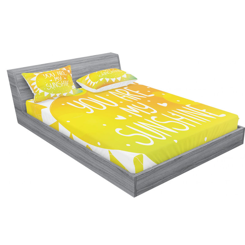 Microfiber Sheet Set, Queen Sheet Set with Fitted Sheet