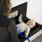 Foundations Classic Horizontal Baby Changing Station with Backer Plate - Black
