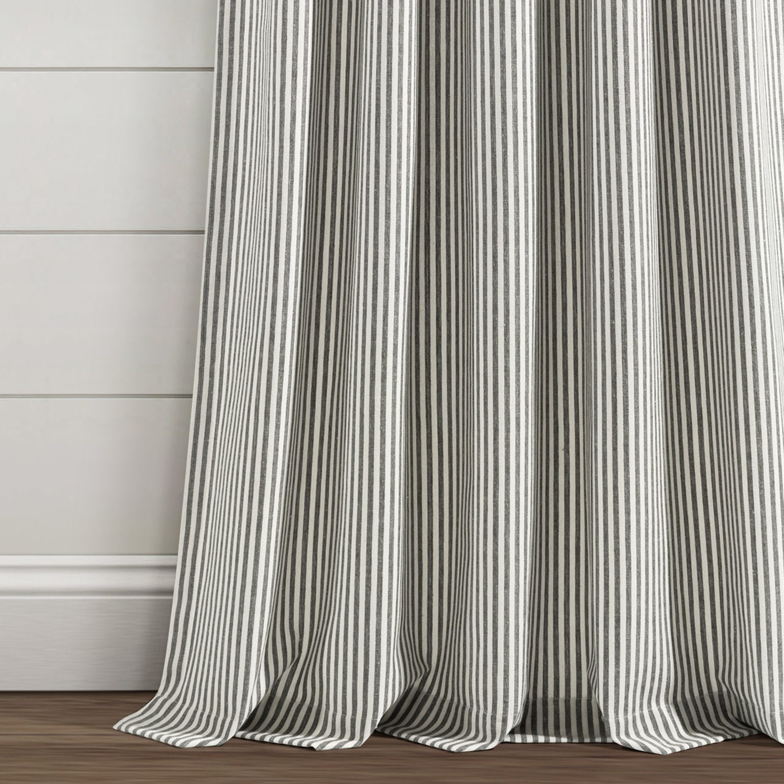 Bruno Semi Sheer Cotton Blend Curtain, Gray, 40" W x 84" L