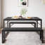 Ezzah Dining Set, Dining Table with Benches-680411272-746919456-746919459